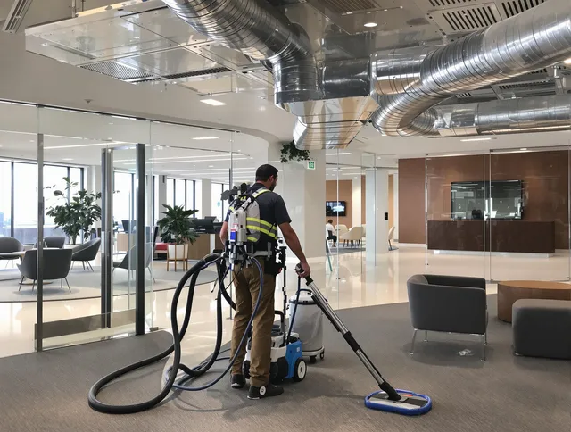 Commercial duct cleaning service by Foxborough Air Duct Cleaning in Foxborough