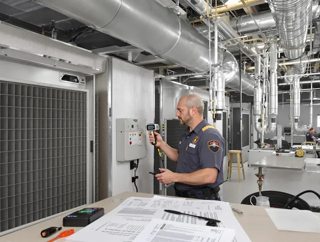 Professional filter system inspection by Foxborough Air Duct Cleaning in Foxborough